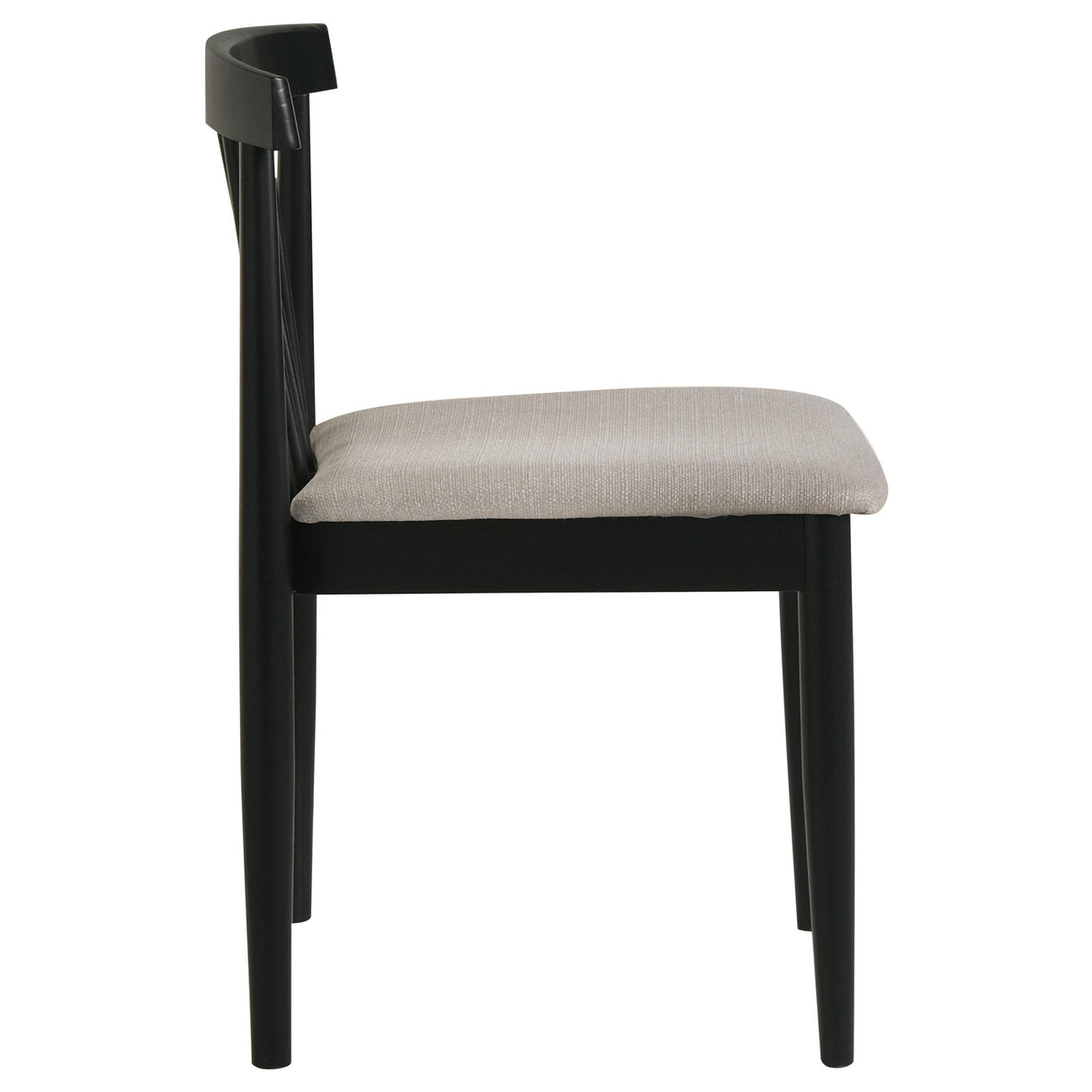 Cullen Dining Side Chair, Black/Wheat (Set of 2)