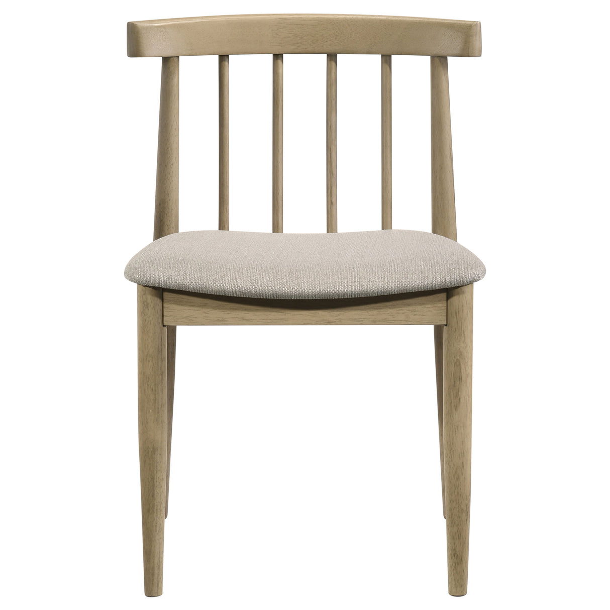 Cullen Dining Side Chair, Natural Oak with Wheat Upholstery (Set of 2)