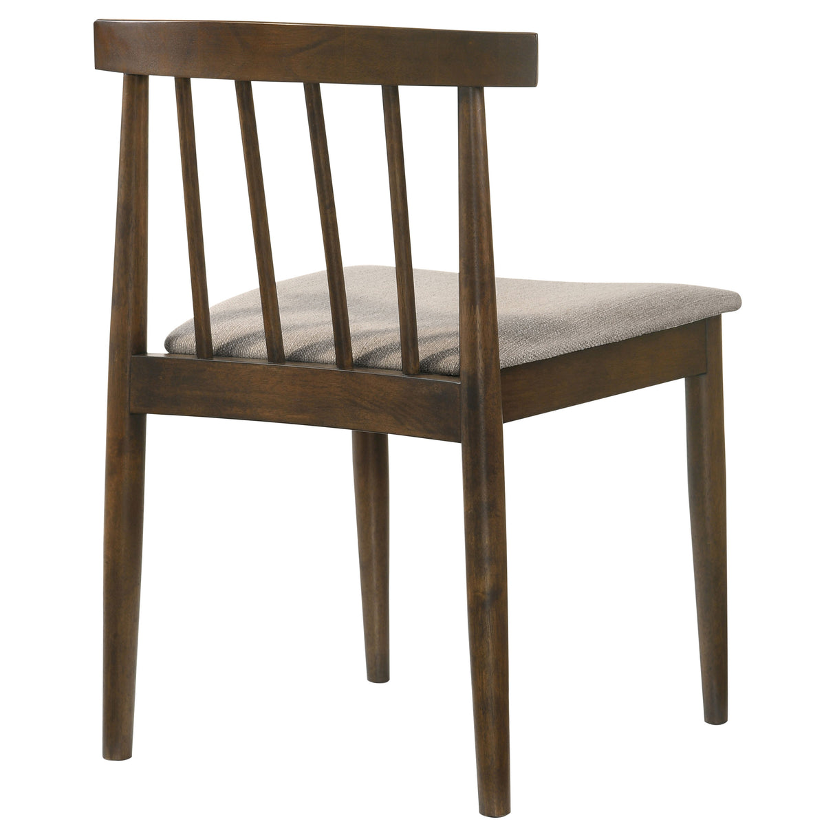 Cullen Dining Side Chair Upholstered Seat, Dark Walnut (Set of 2)