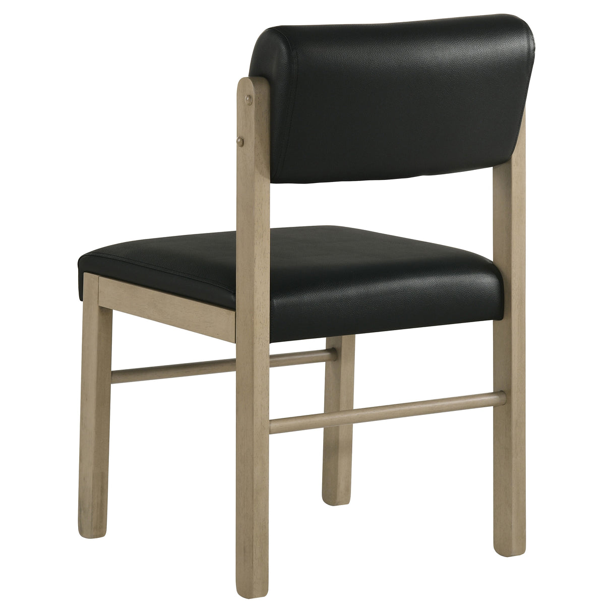 Decker 7-Piece 82-Inch Dining Set in Natural Oak and Black