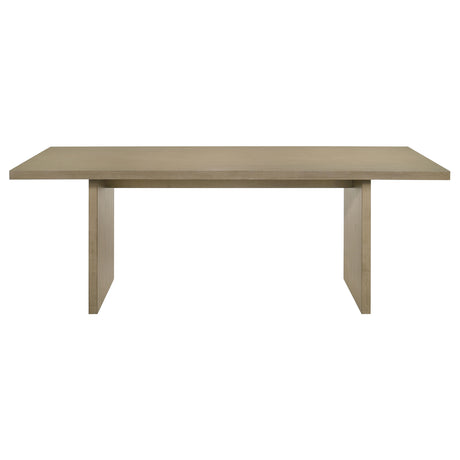 Decker 7-Piece 82-Inch Dining Set, Natural Oak and Grey