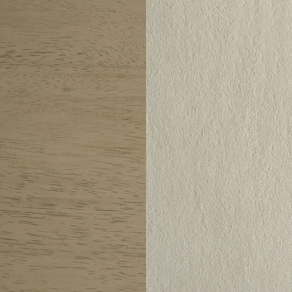 Redbridge Velvet Side Chair, Cream and Natural Oak (Set of 2)
