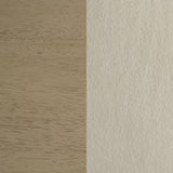 Redbridge Velvet Side Chair, Cream and Natural Oak (Set of 2)