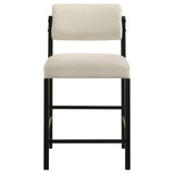 Decker 7-Piece Counter Height Dining Set, Cream and Black