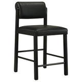 Decker 7-Piece 70-Inch Counter Height Dining Set, Black