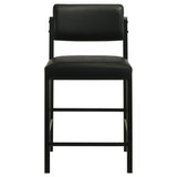 Decker 7-Piece 70-Inch Counter Height Dining Set, Black