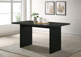 Decker 70-Inch Counter Height Dining Table Black