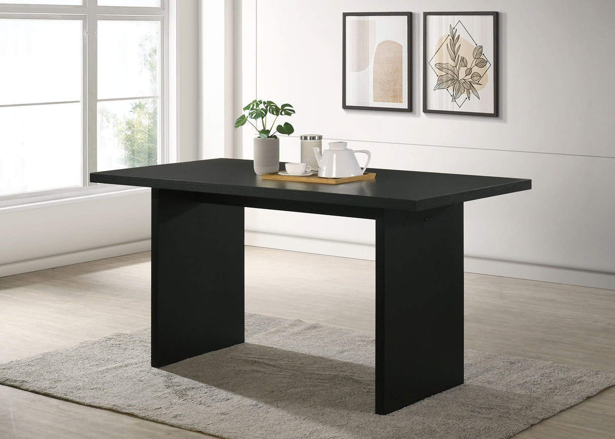 Decker 70-Inch Counter Height Dining Table Black