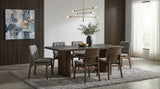 Parry 80" Paladina Stone-Look Dining Table in Dark Walnut