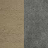 Redbridge Velvet Side Chair, Grey and Natural Oak (Set of 2)