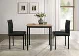 Garza Space Saving Rectangular Dining Table in Greige Oak