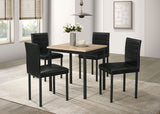 Garza Space Saving Rectangular Dining Table in Greige Oak