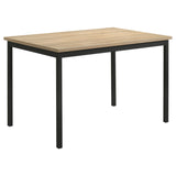Garza Rectangular 48-Inch Dining Table, Greige Oak
