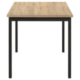 Garza Rectangular 48-Inch Dining Table, Greige Oak