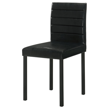 Garza Upholstered Dining Side Chair Black - Set of 4