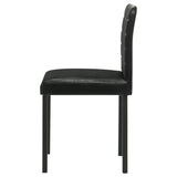 Garza Upholstered Dining Side Chair Black - Set of 4