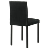 Garza Upholstered Dining Side Chair Black - Set of 4