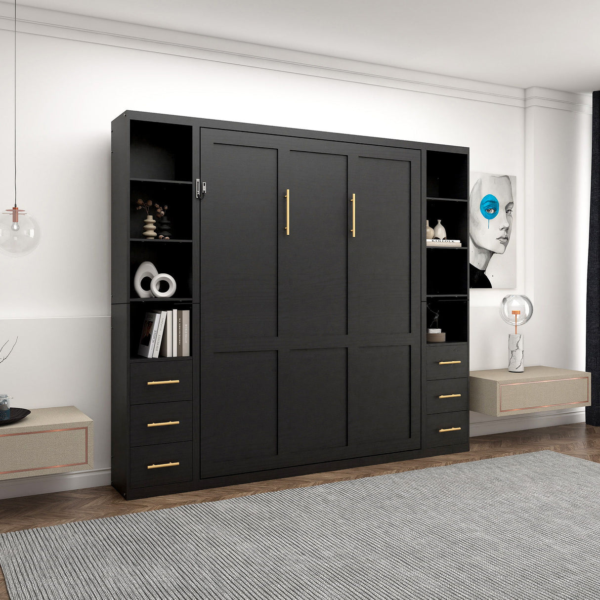 Multifunctional Vertical Murphy Wall Bed