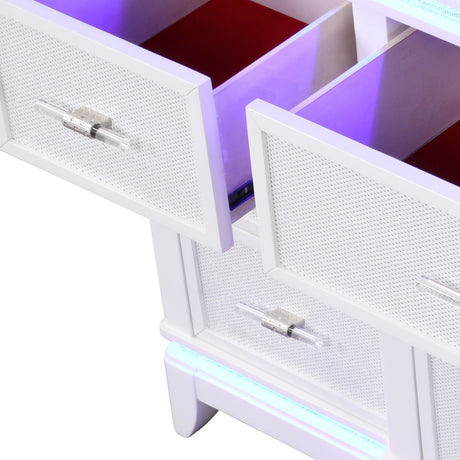 9 Drawer Dresser - White