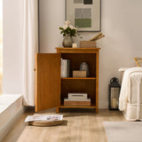 Floor Cabinet With Doors & Adjustable Shelf, Storage Cabinet For Entryway