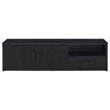 Ian - 2 Door TV Stand Media Console With Storage - Black