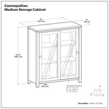 Cosmopolitan - Handcrafted Medium Storage Cabinet