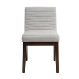Edwyn - Linen Side Chair (Set of 2) - Gray - Chair Sets - Alpine Outlets