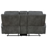 Forrest - Motion Reclining Loveseat With Console - Gray