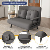 5 In 1 Convertible Sofa Bed For 2 With Adjustable Backrest