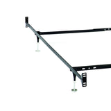 Adams - Queen / Eastern King Bolt On Bed Frame With Reinforced Center Beam, Adjustable Legs - Black