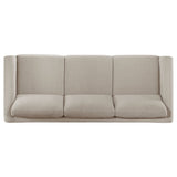 Fisher - Upholstered Panel Arm Sofa - Taupe