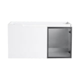 36" (35 1 / 4") Wall Mounted Bathroom Vanity, Cabinet With Half Door (Excluding Sink) - Glossy White