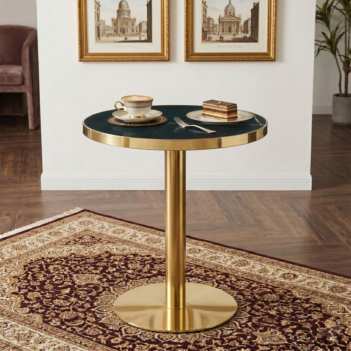 Modern Round Bistro Table