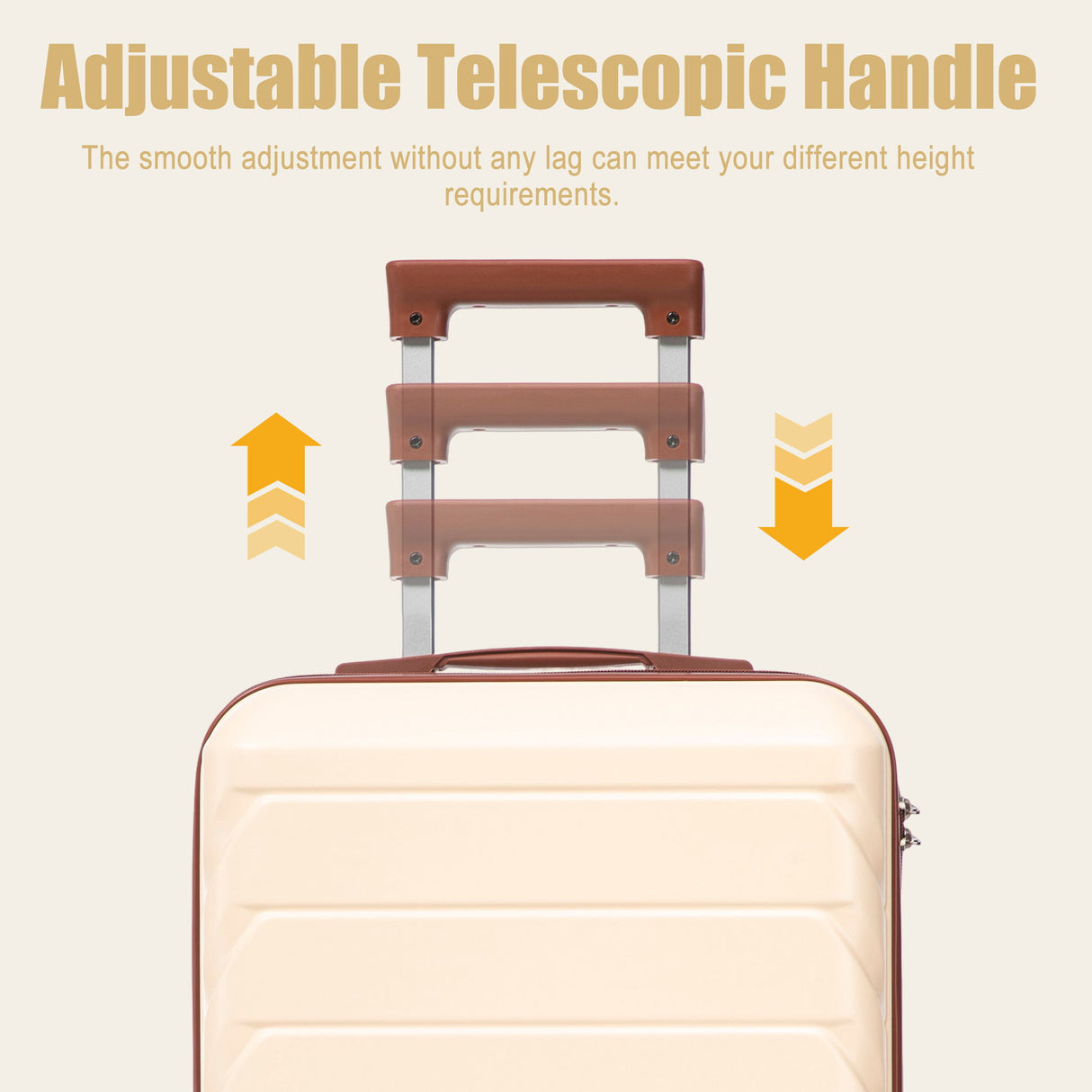 Hard Shell Travel Luggage With Scratch Resistant Surface