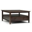 Warm Shaker - Square Coffee Table - Tobacco Brown - Coffee Tables - Alpine Outlets