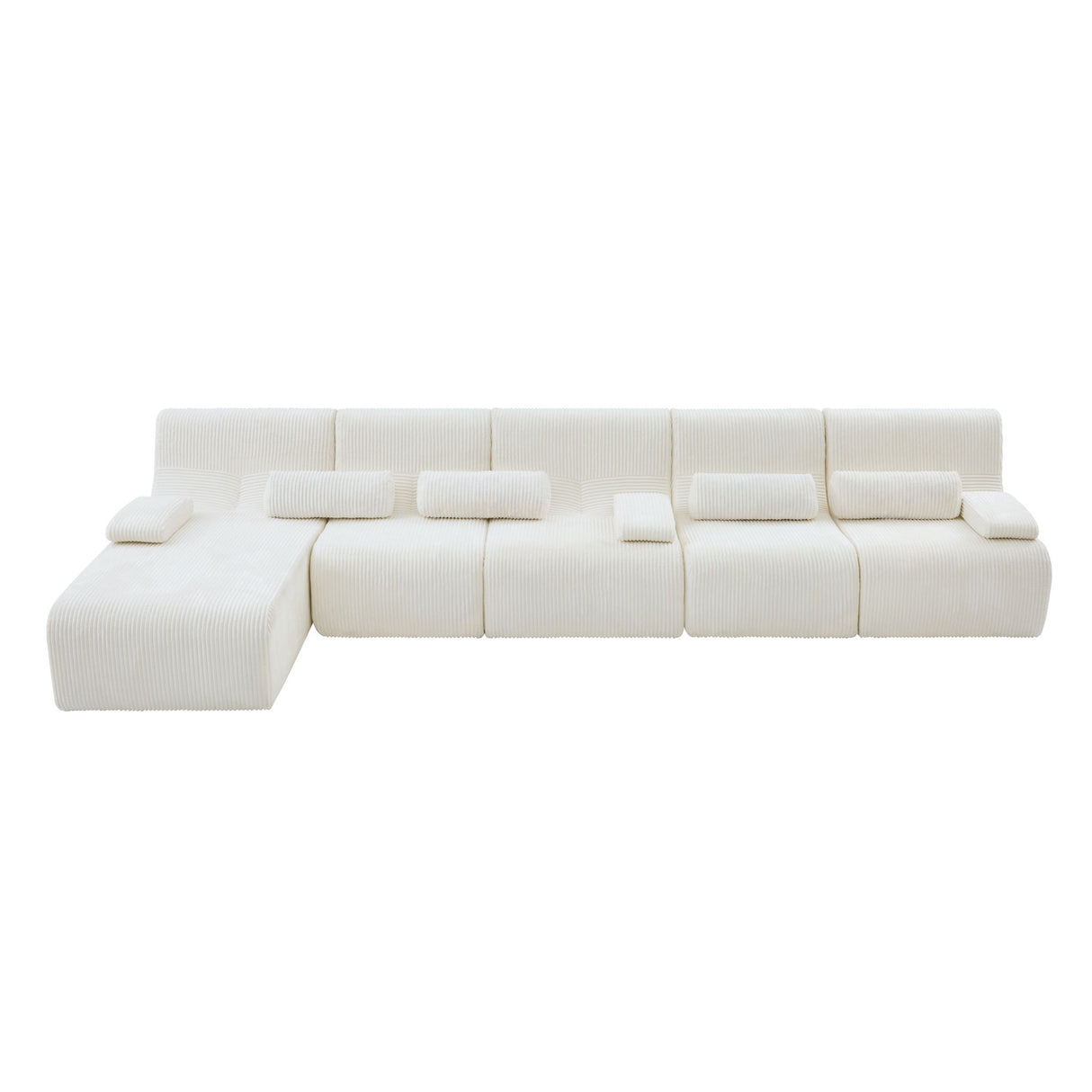 Oversized Sectional Sofa, Living Room Seating With Modular Design