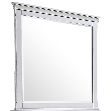 Lockeford - 5 Drawer Dresser With Mirror - White