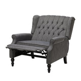 Dunham - Contemporary Fabric Tufted Oversized Pushback Recliner