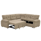 Convertible Sectional Sofa Bed & Pull Out Sleeper And Storage