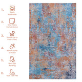 Maval - Stunning Area Rug, Washable
