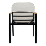 Outdoor Dining Chair - Beige / Black / Teak