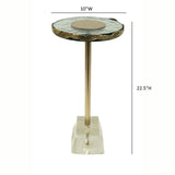 Anaheim - Round Accent Table - Gold