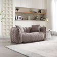 Cozy Beanbag Chair With High Resilience Foam Core For 2 - Stationary Sofas - Alpine Outlets