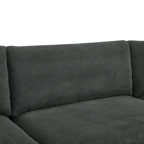 Modular Sectional & Toss Pillows - Dark Gray