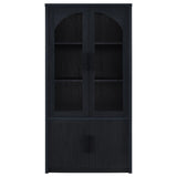 Shayne - 4 Door Display Cabinet With LED Lighting - Black