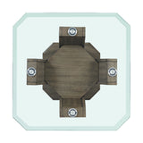 Dapper - Square End Table - Gray