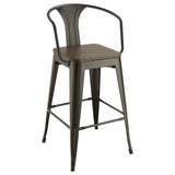 Staccato - 3 Piece Square Bar Table Set - Dark Brown
