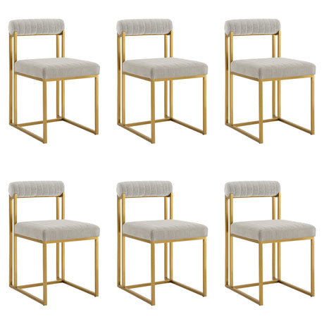 Anastasia - Dining Room Chair Set With Gold Frame