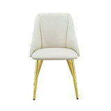 Gaines - Synthetic Leather Side Chair (Set of 2) - White - Chair Sets - Alpine Outlets