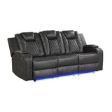 Benz - Power Recliner Set With LED Lighting And USB Charging